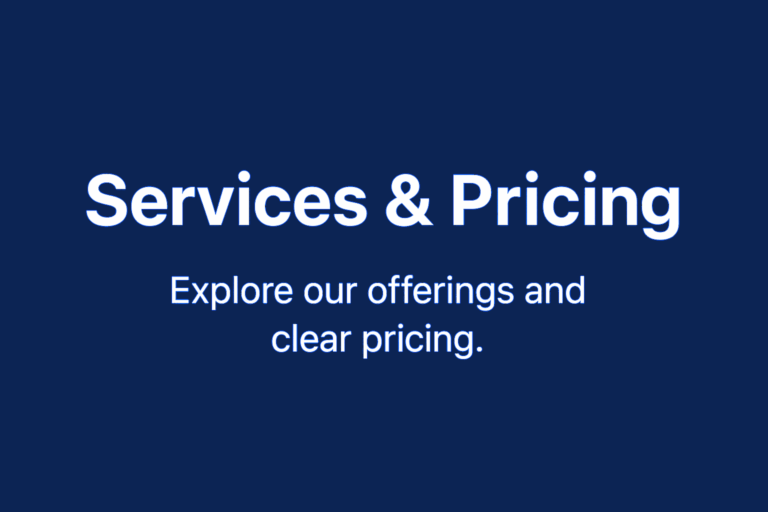 IT services and pricing