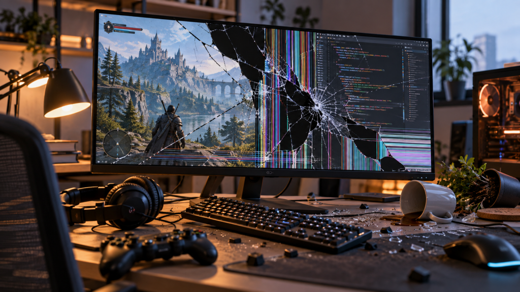 broken monitor repair vs replacement